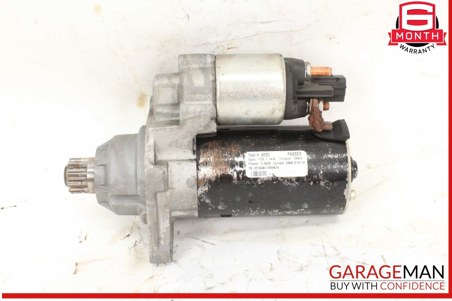 15-18 Audi Q3 Engine Starter Motor 02M911021B OEM