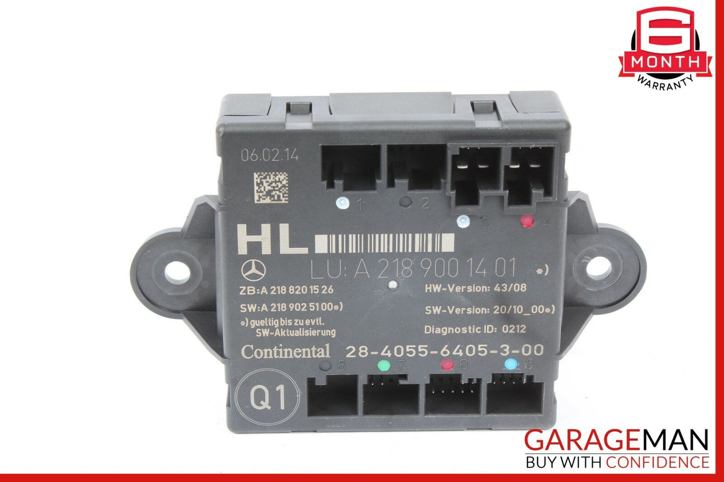 08-15 Mercedes W204 C250 Rear Left Driver Side Door Control Module Q1 OEM