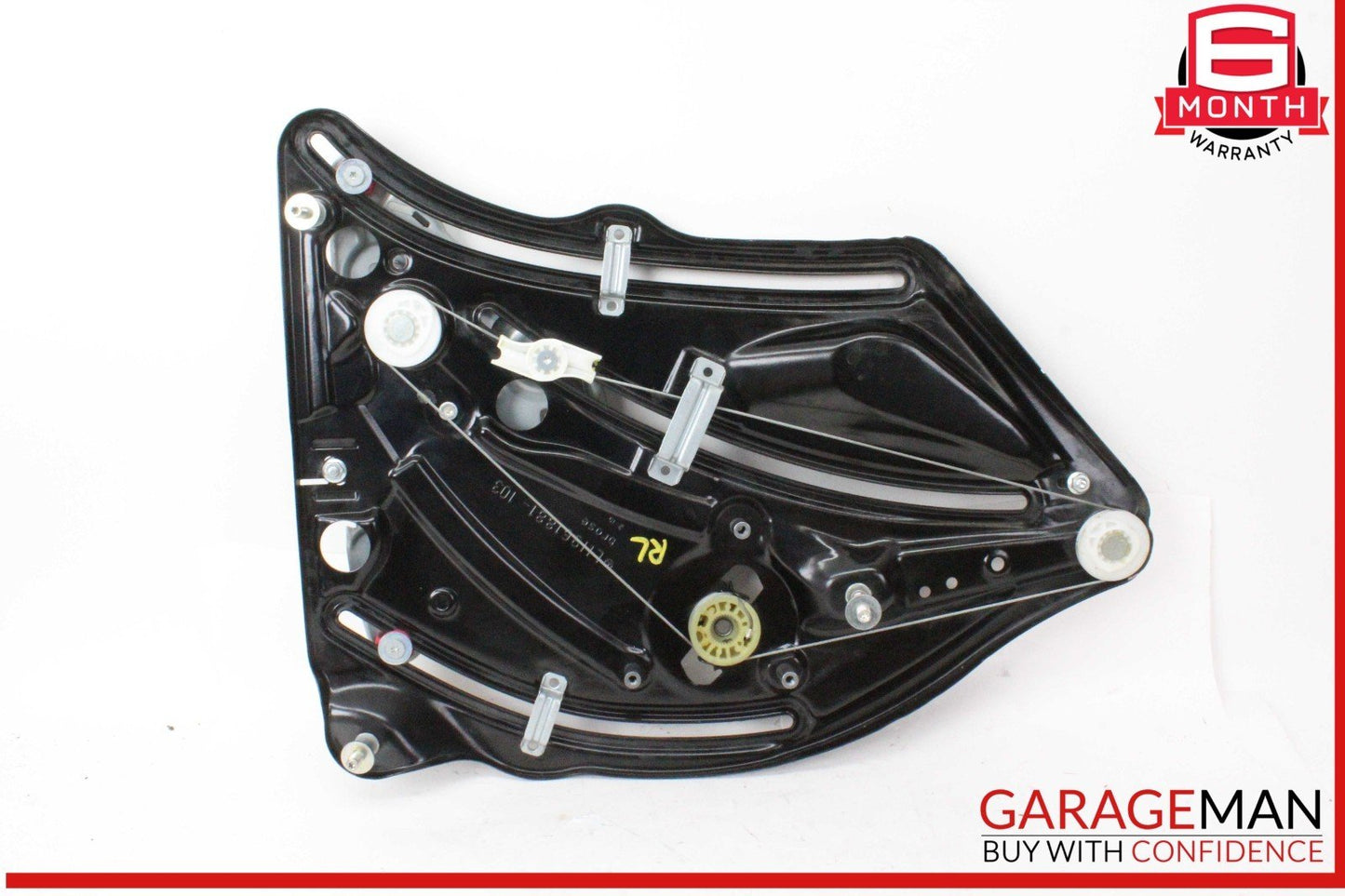 10-16 Mercedes W212 E400 Rear Left Door Window Regulator Frame w/o Motor OEM