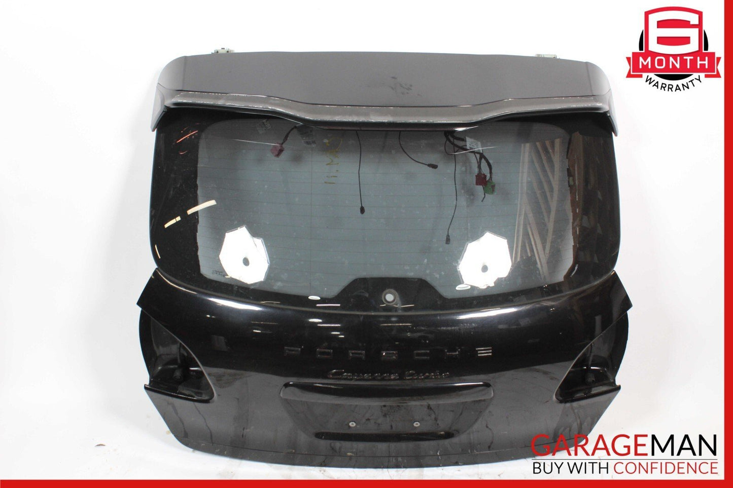 11-14 Porsche Cayenne 958 Trunk Lid Liftgate Tailgate Hatch Shell Black OEM