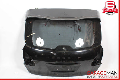 11-14 Porsche Cayenne 958 Trunk Lid Liftgate Tailgate Hatch Shell Black OEM