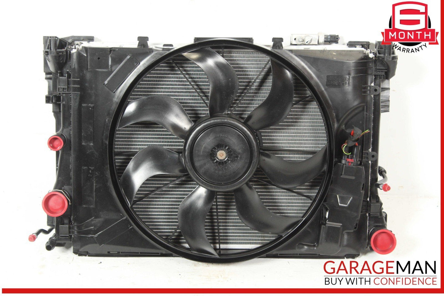 12-15 Mercedes R172 SLK250 Radiator Cooling Fan Motor AC Condenser Assy OEM