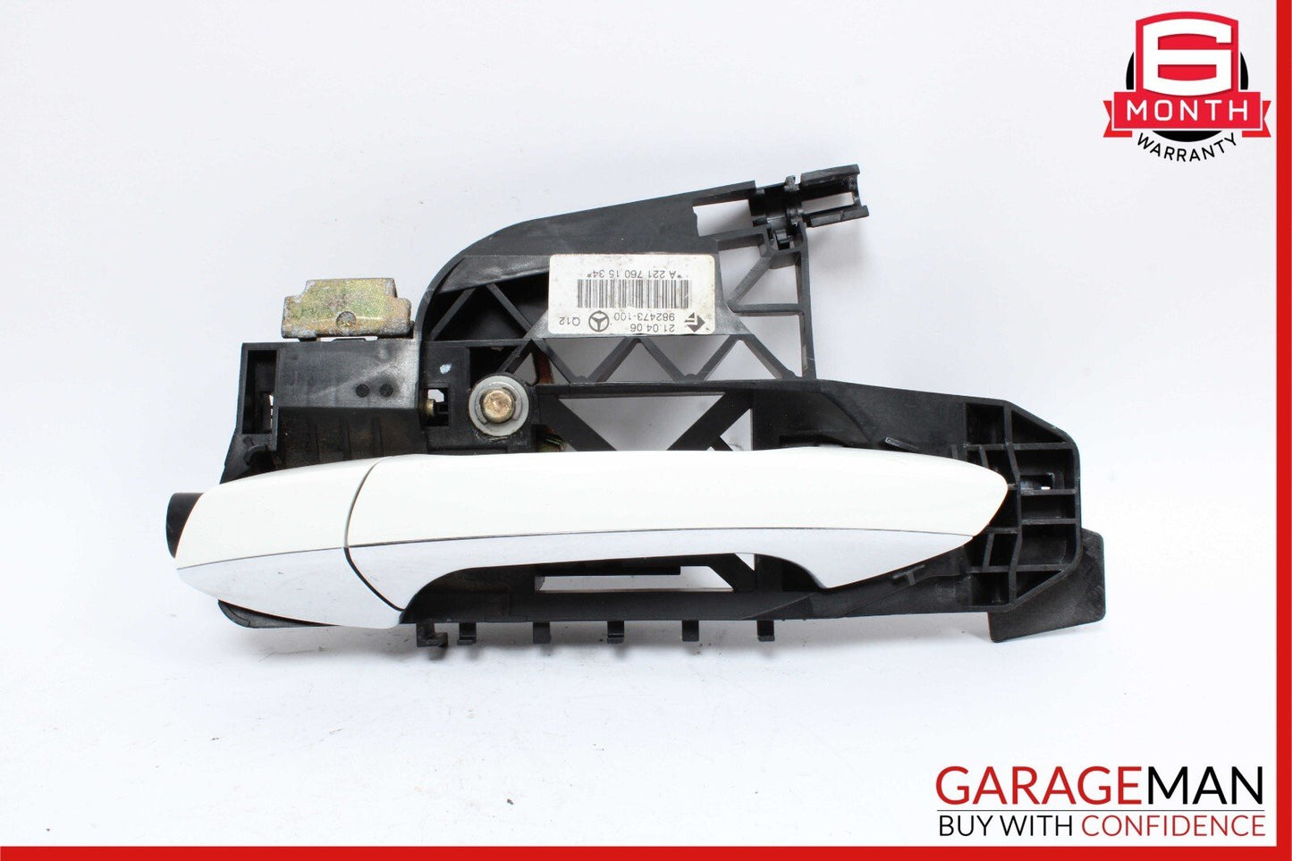 07-13 Mercedes W221 S550 S600 S63 AMG Rear Left Side Exterior Door Handle White