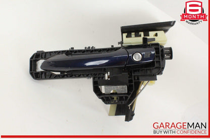 10-13 Mercedes W212 E350 Front Left Driver Side Exterior Door Handle Blue OEM
