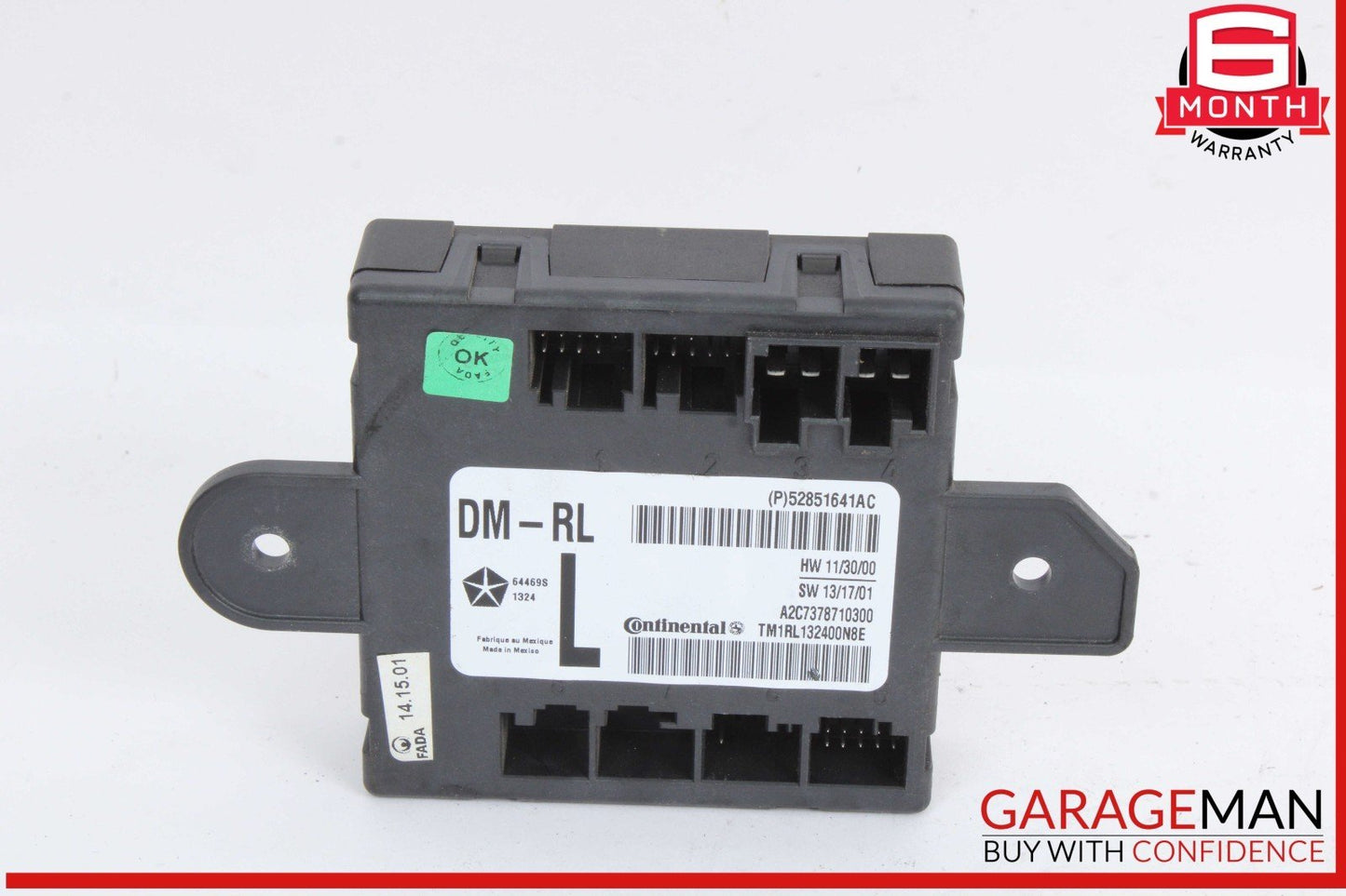 14-17 Maserati Quattroporte S Rear Left Driver Side Door Control Module Unit OEM