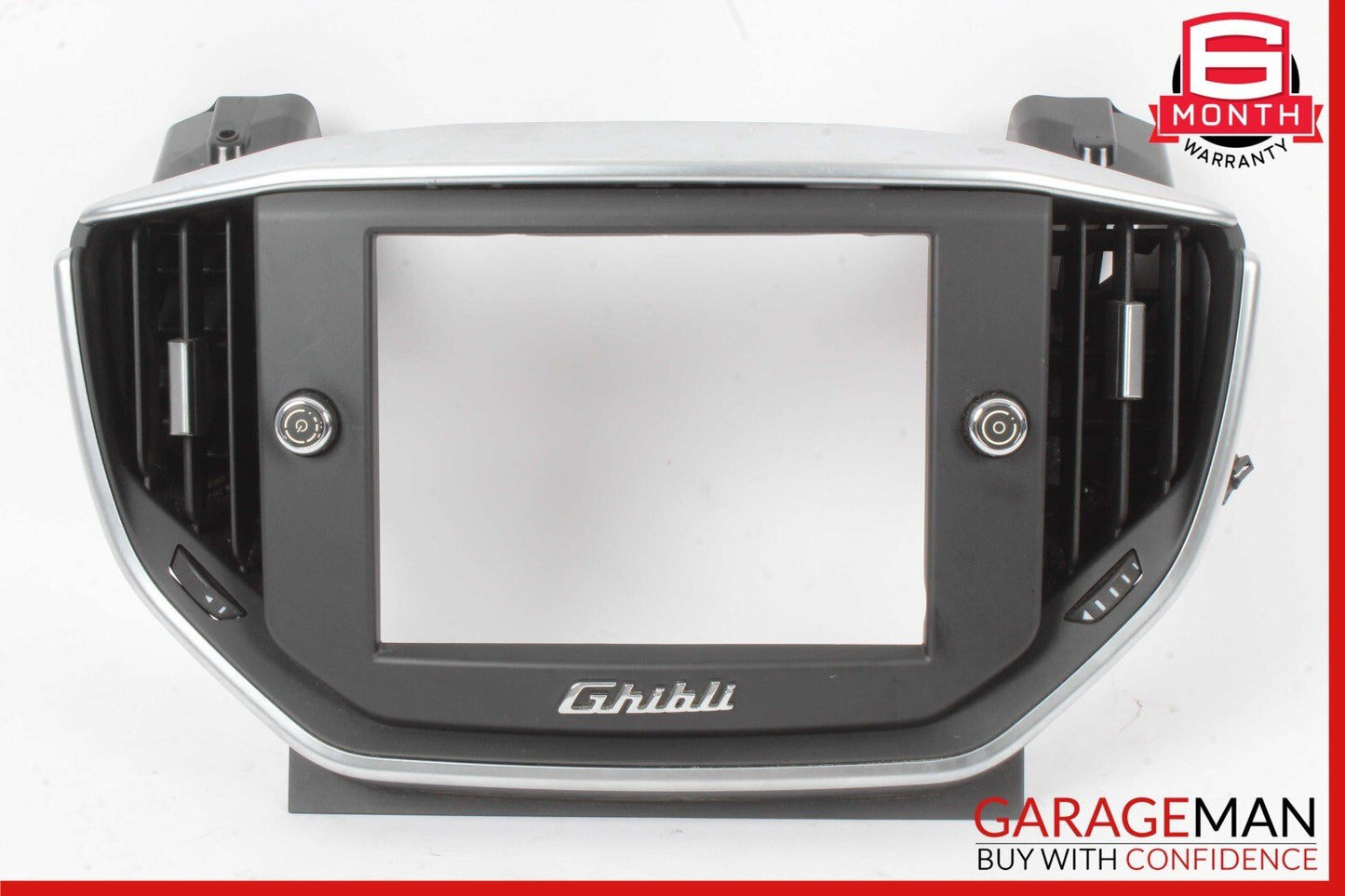 14-17 Maserati Ghibli Center Dash Display Bezel Frame Air Vent Grille Trim Cover