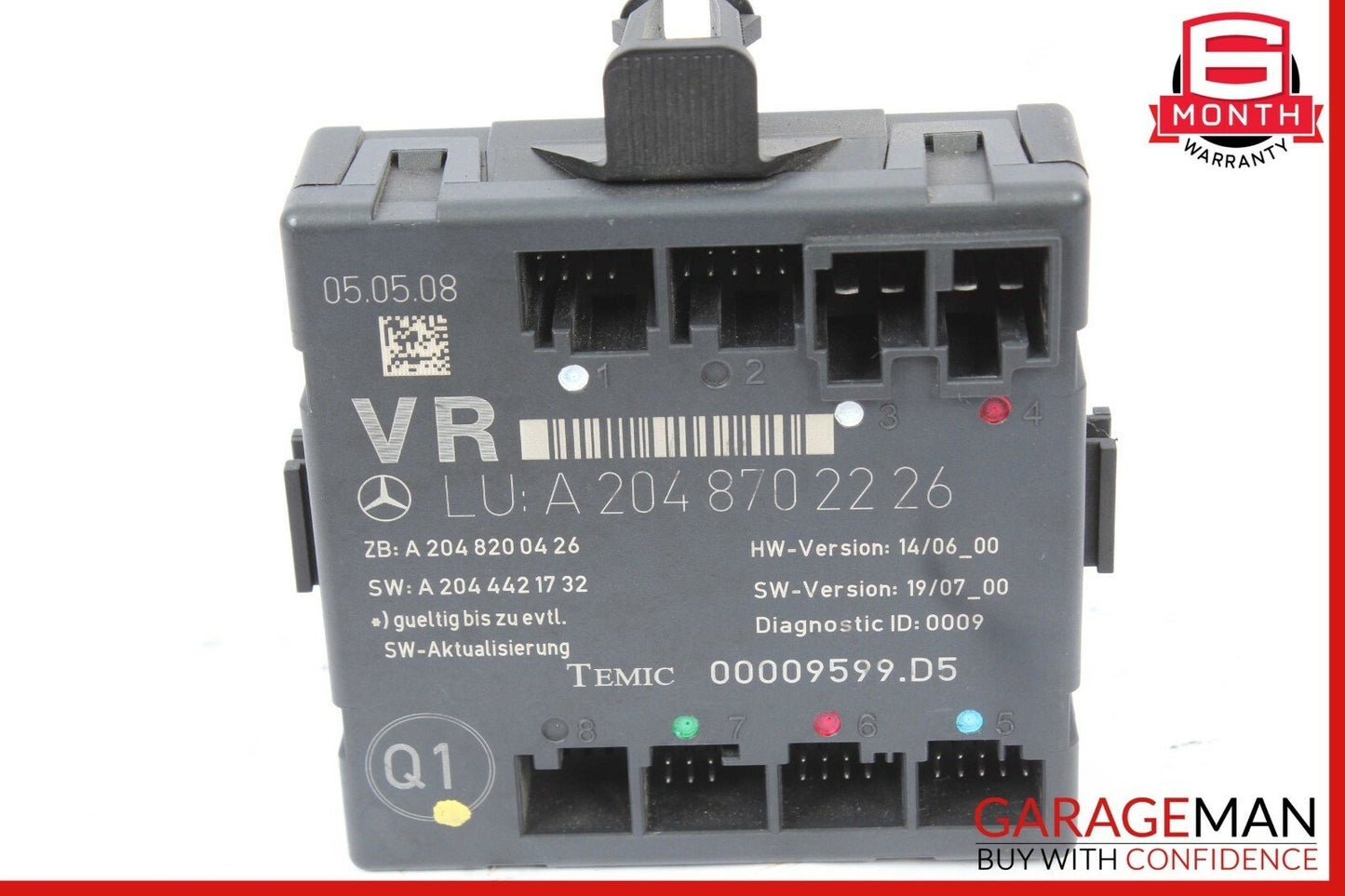 08-18 Mercedes W204 C300 C250 E400 Front Right Side Door Control Module OEM