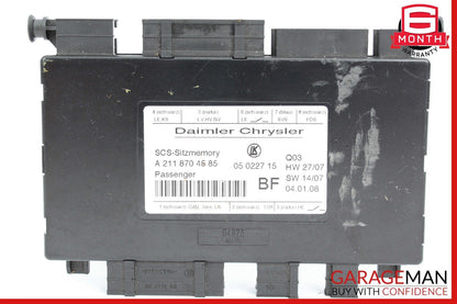 03-12 Mercedes R171 SLK350 CLS550 Front Right Seat Control Module Unit OEM