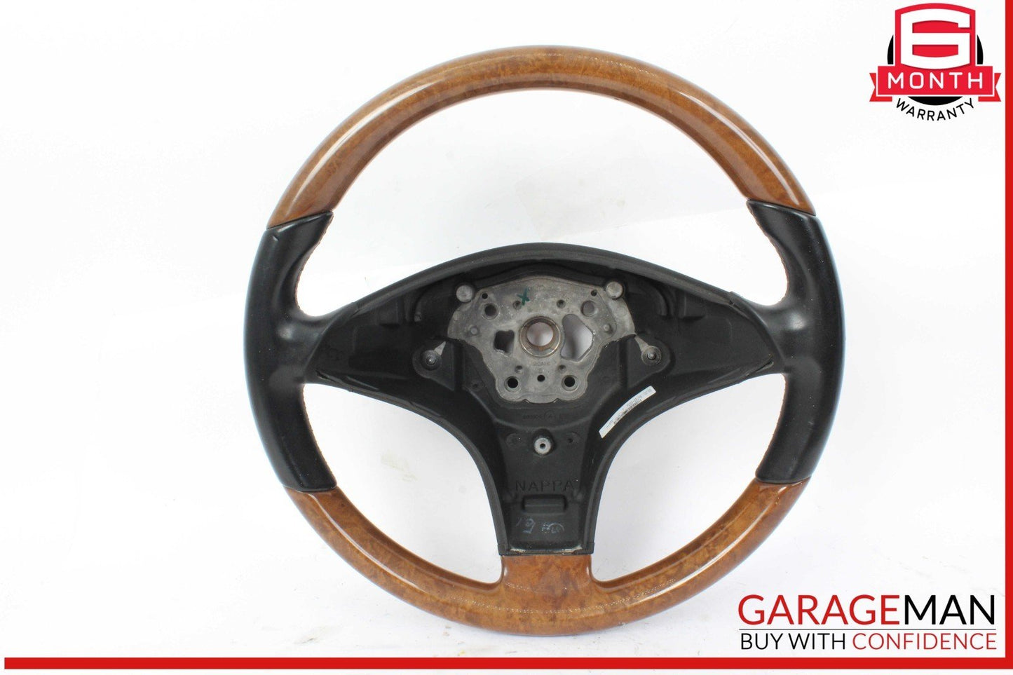 09-12 Mercedes R171 SLK300 SL550 SLK350 3 Spoke Steering Wheel Wood OEM