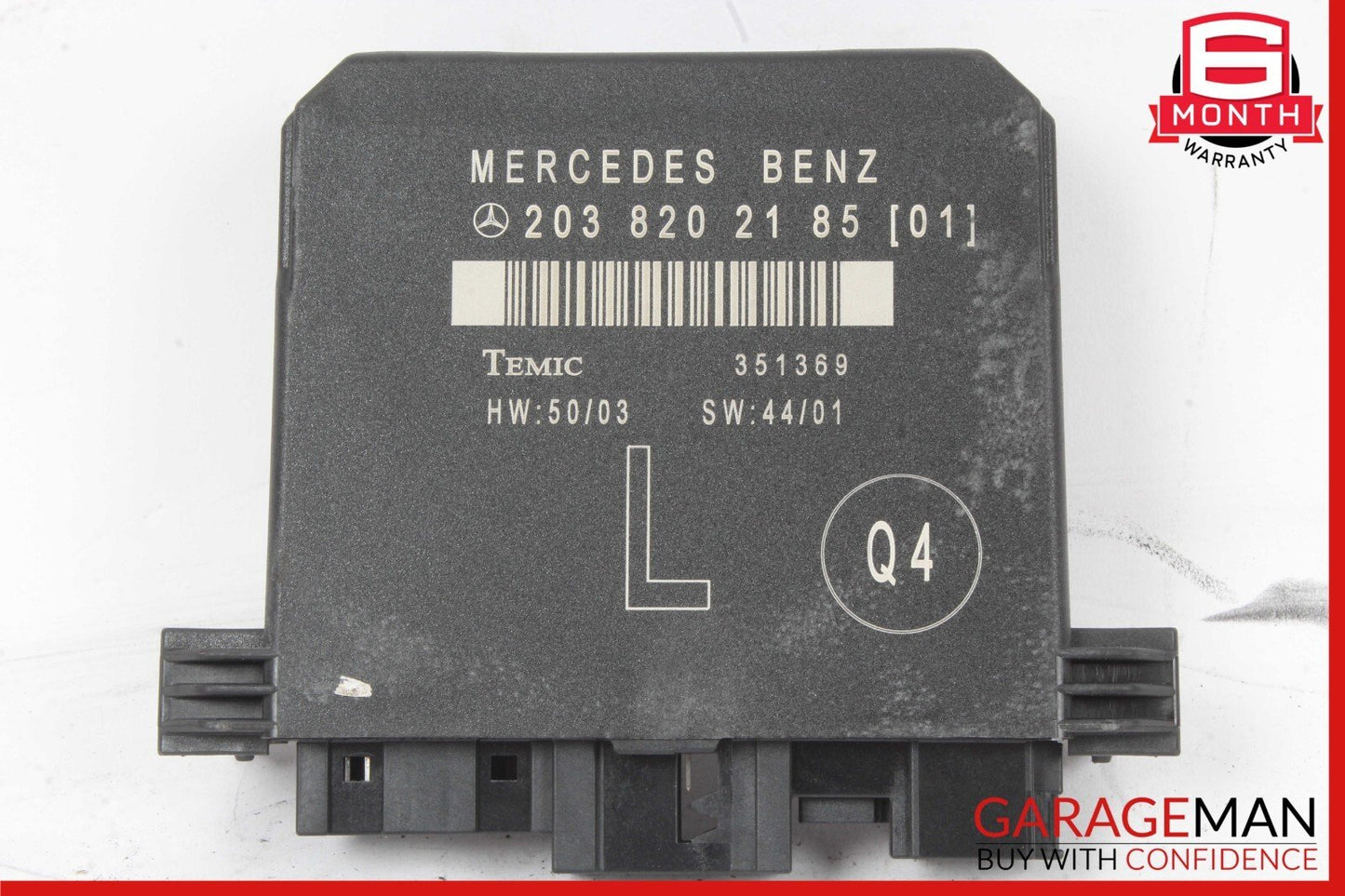01-07 Mercedes W203 C230 C320 Rear Left Door Computer Control Module Unit