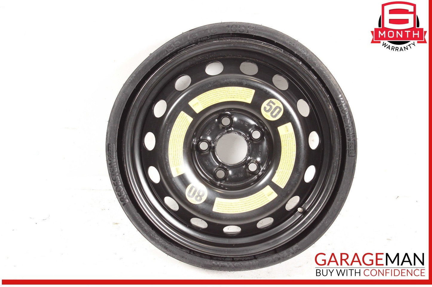 07-15 Audi Q7 Emergency Spare Wheel Rim Tire 6.5 x 18 H2 ET53 OEM