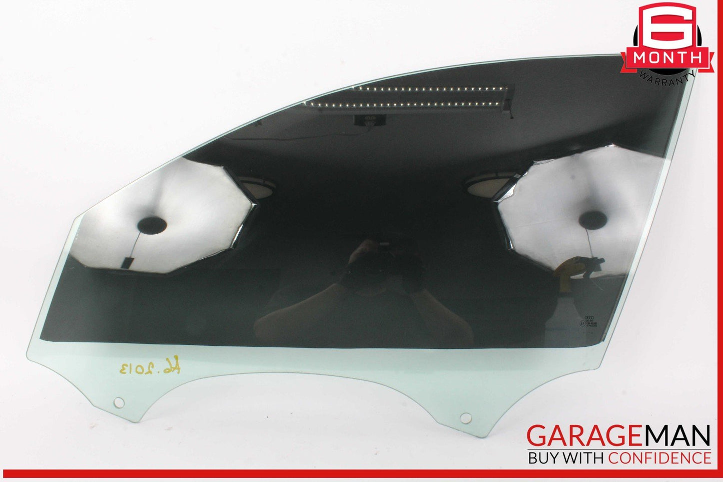 12-18 Audi A6 Front Left Driver Side Door Window Auto Glass OEM
