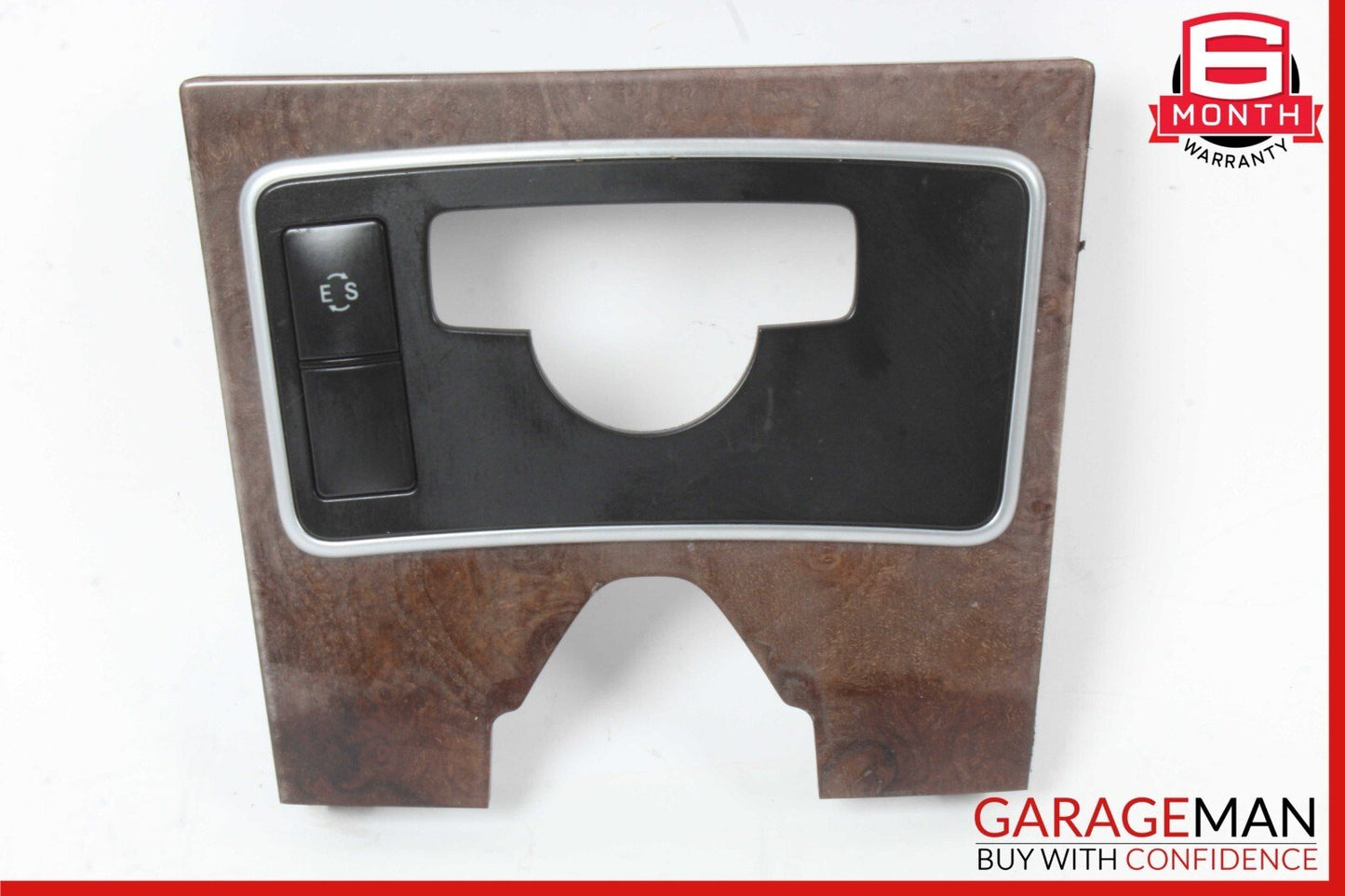 10-13 Mercedes W212 E350 E400 E550 Center Console Switch Trim Bezel Wood OEM