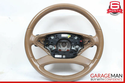 10-13 Mercedes W221 S400 HYBRID 4 Spoke Steering Wheel w/ Paddle Shifters Beige