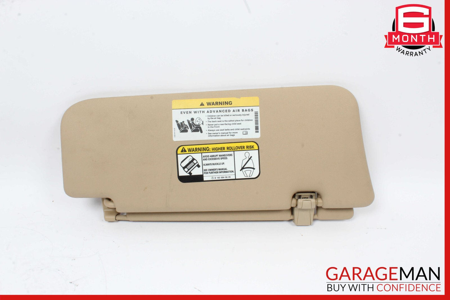 06-12 Mercedes X164 GL450 ML350 Front Left Side Sun Visor Sunvisor OEM