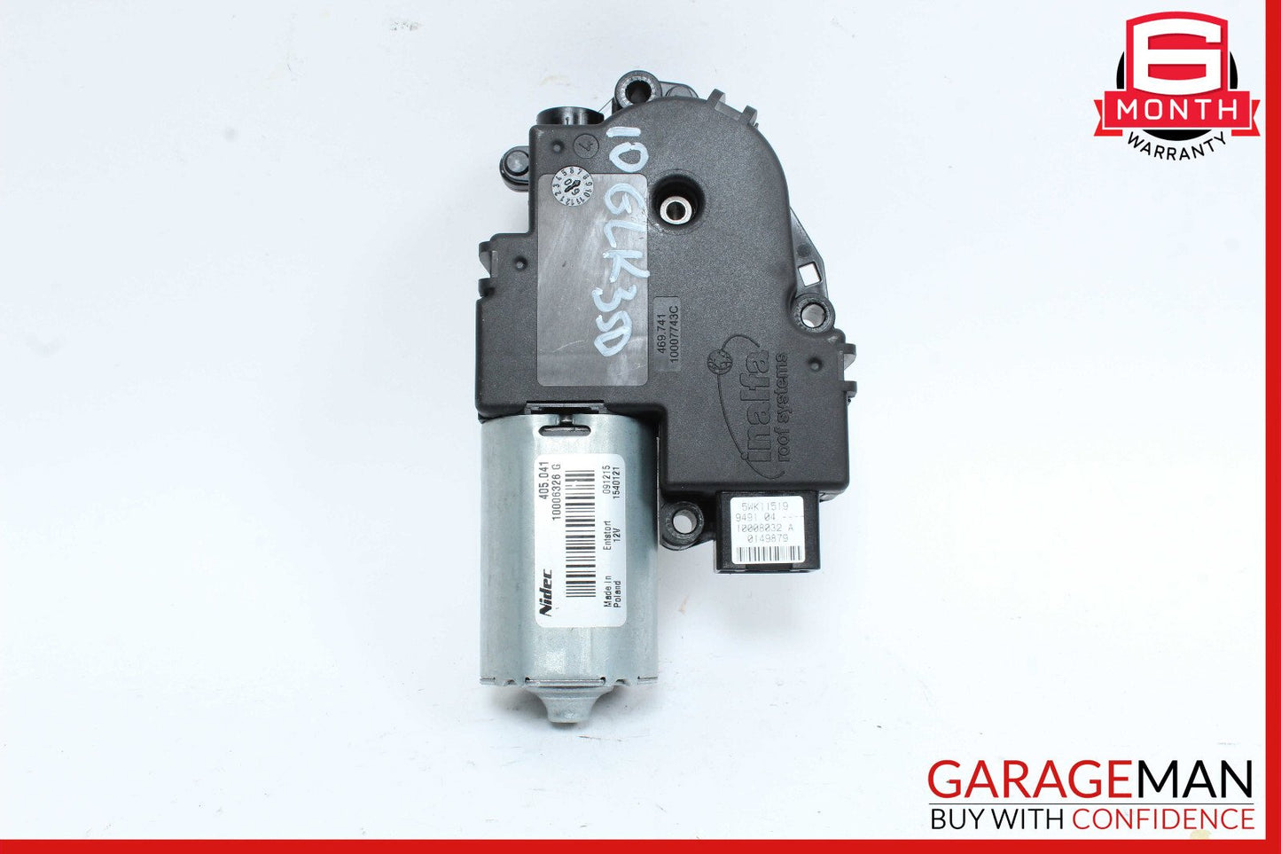 08-15 Mercedes X204 GLK350 Panoramic Sunroof Sun Roof Motor OEM