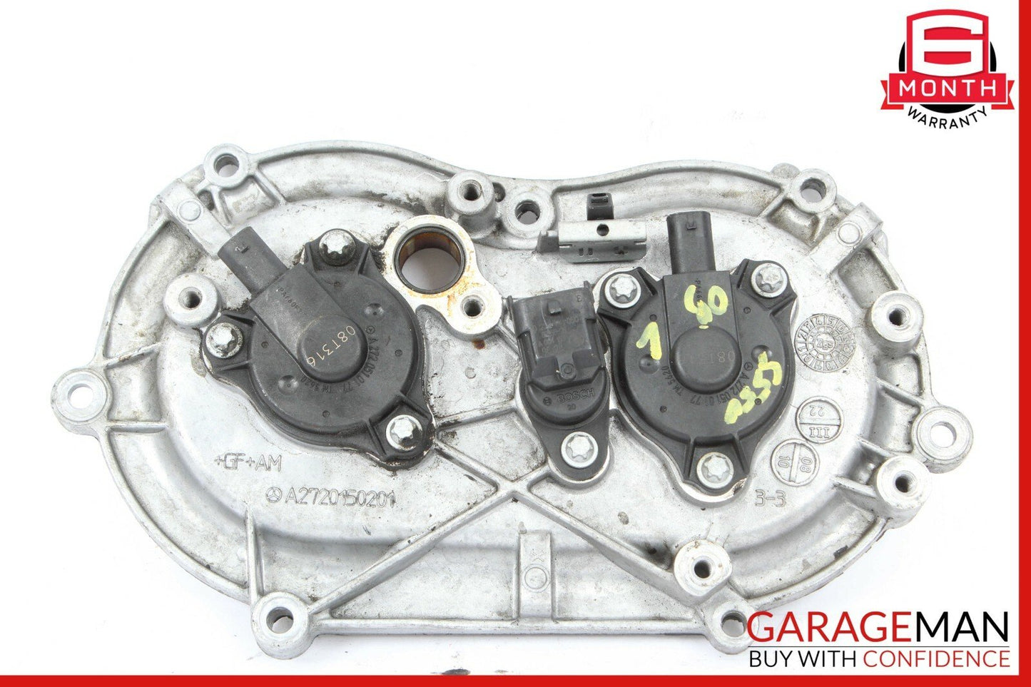 06-10 Mercedes W221 S550 Front Left Engine Timing Chain Cover Plate OEM