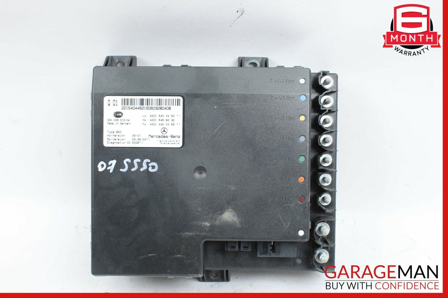 07-13 Mercedes W221 S550 CL550 Electric Power Supply Control Fuse Box Module OEM