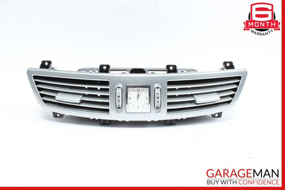07-13 Mercedes W221 S350 S600 Dashboard Center Dash A/C Air Vent Trim Clock Assy