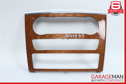 06-12 Mercedes ML350 GL450 Center Console Control Trim Bezel Cover Panel Wood