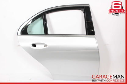 15-20 Mercedes W205 C300 Sedan Rear Right Side Exterior Door Shell Silver