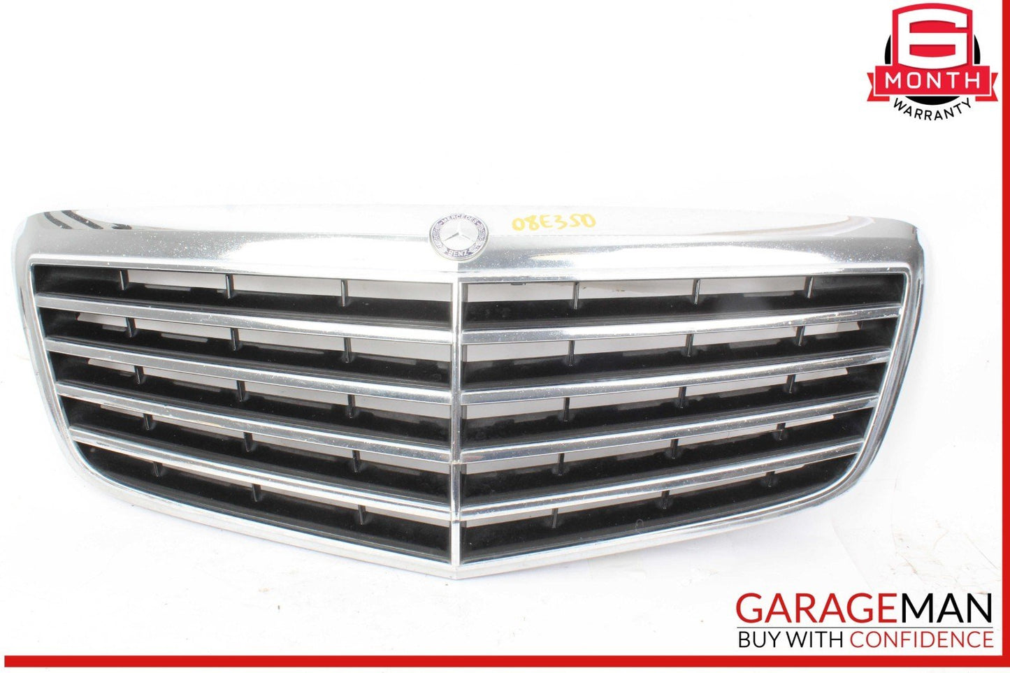 07-09 Mercedes W211 E350 Front Center Bumper Grill Grille Trim Cover Panel OEM