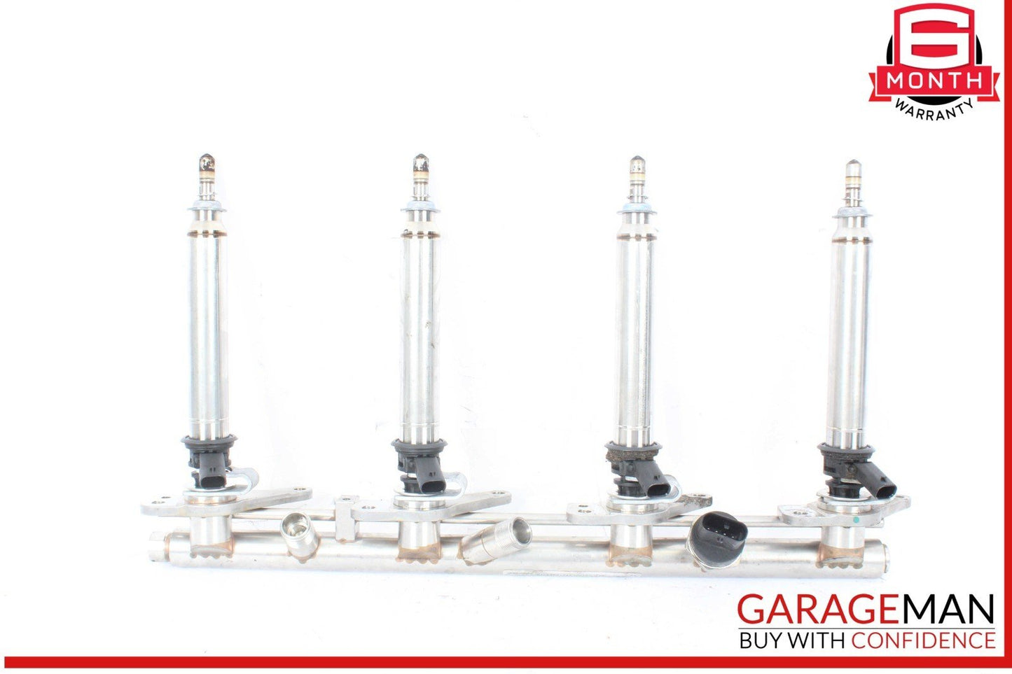 11-19 Mercedes W218 CLS550 Right Fuel Injection Rail Line w/ Injectors