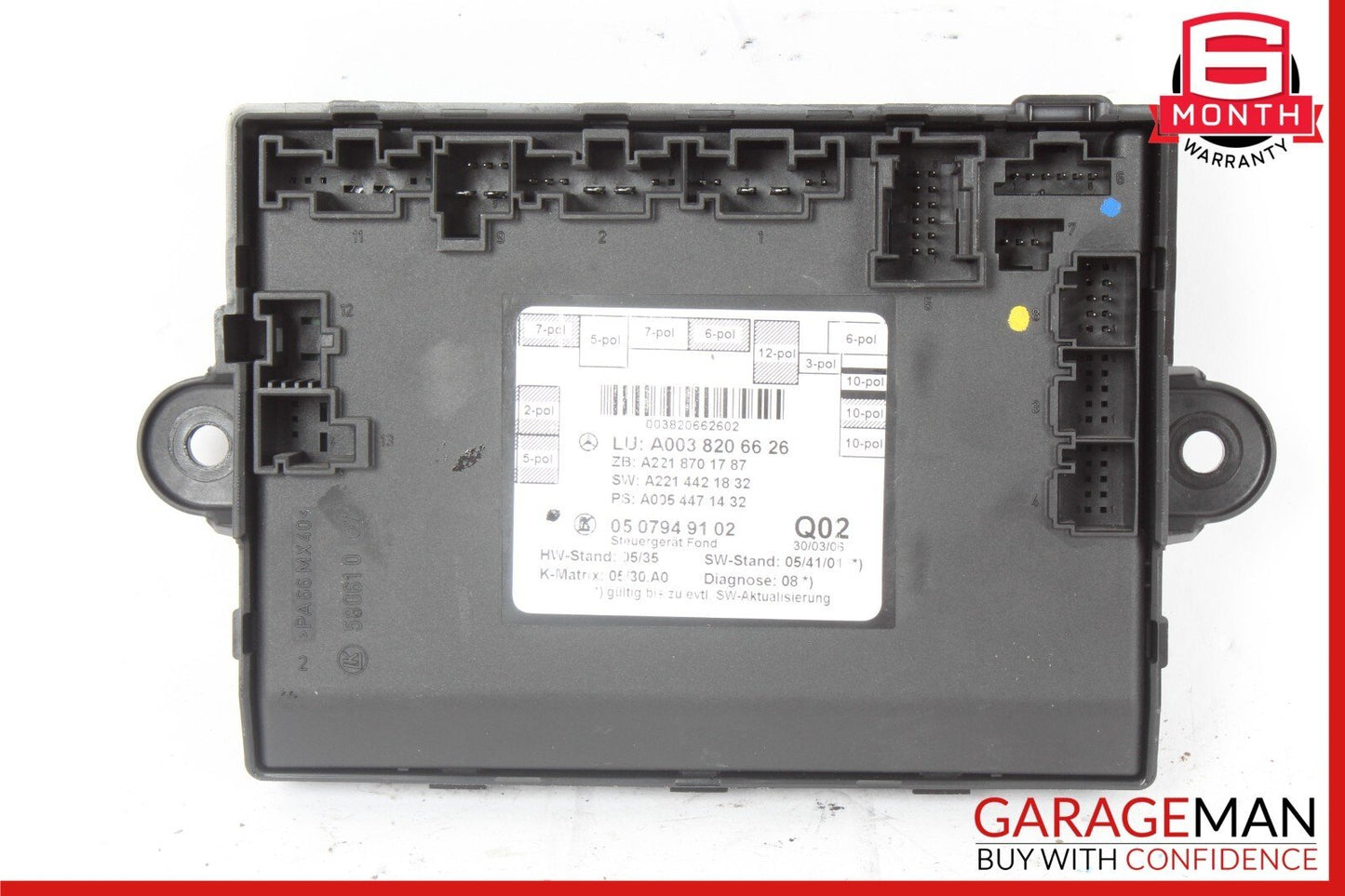 07-09 Mercedes W221 S550 S400 Rear Right or Left Side Door Control Module OEM