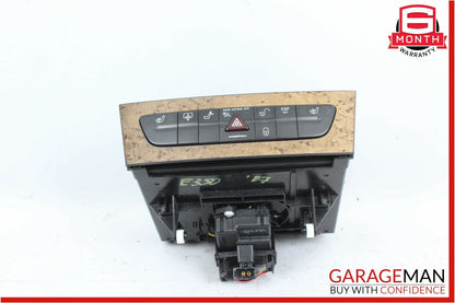 03-09 Mercedes E350 E500 CLS550 Hazard Light Door Lock Control Switch Walnut OEM