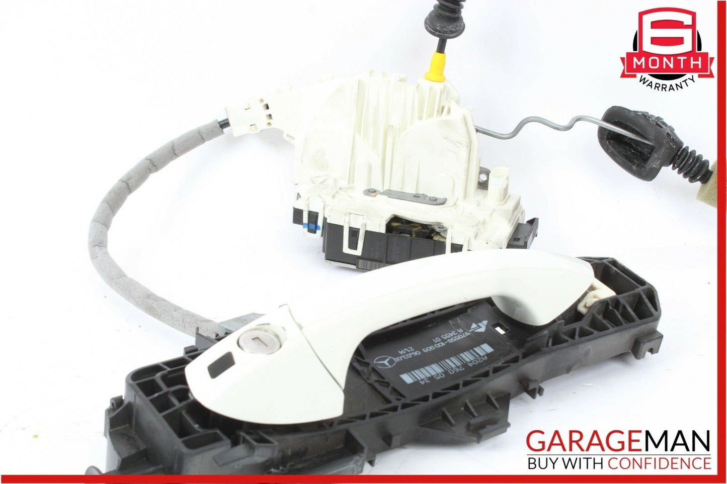 08-11 Mercedes W204 C300 Front Left Exterior Door Handle w/ Door Actuator White