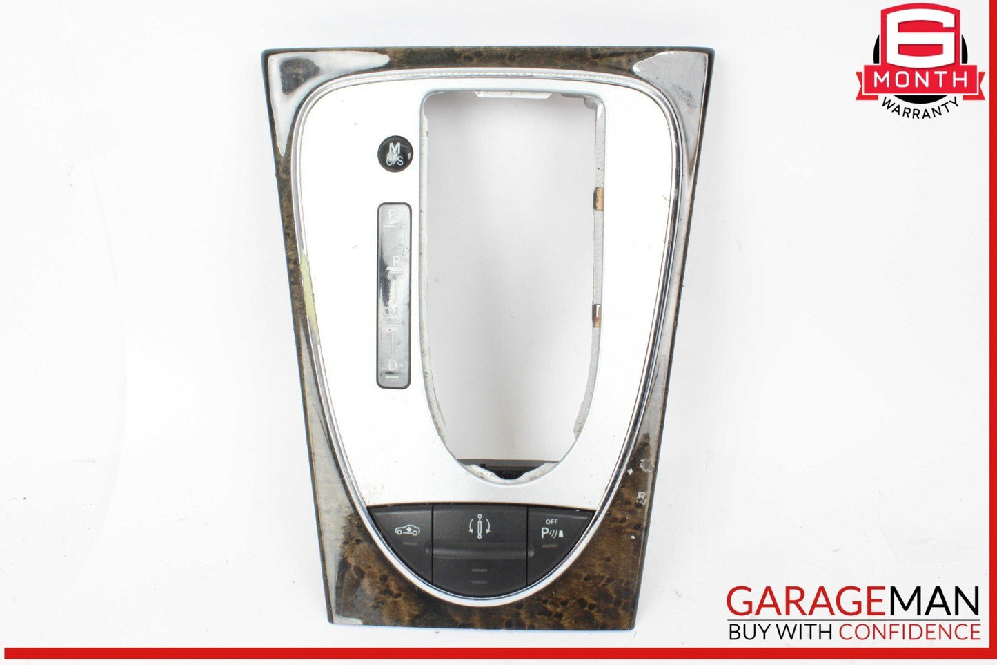 03-06 Mercedes W211 E55 AMG Gear Shift Shifter Bezel Trim Wood OEM