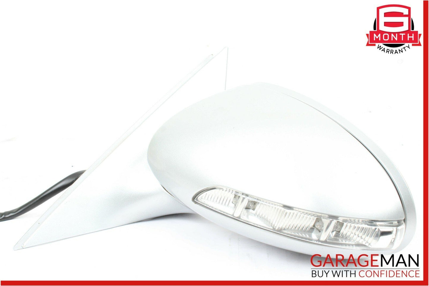 07-09 Mercedes W221 S550 S600 Front Left Side Mirror Door Rear View Silver