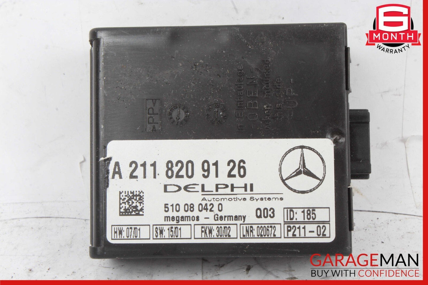 00-11 Mercedes W203 C240 SL500 CL600 Anti Theft Alarm Control Module Unit OEM