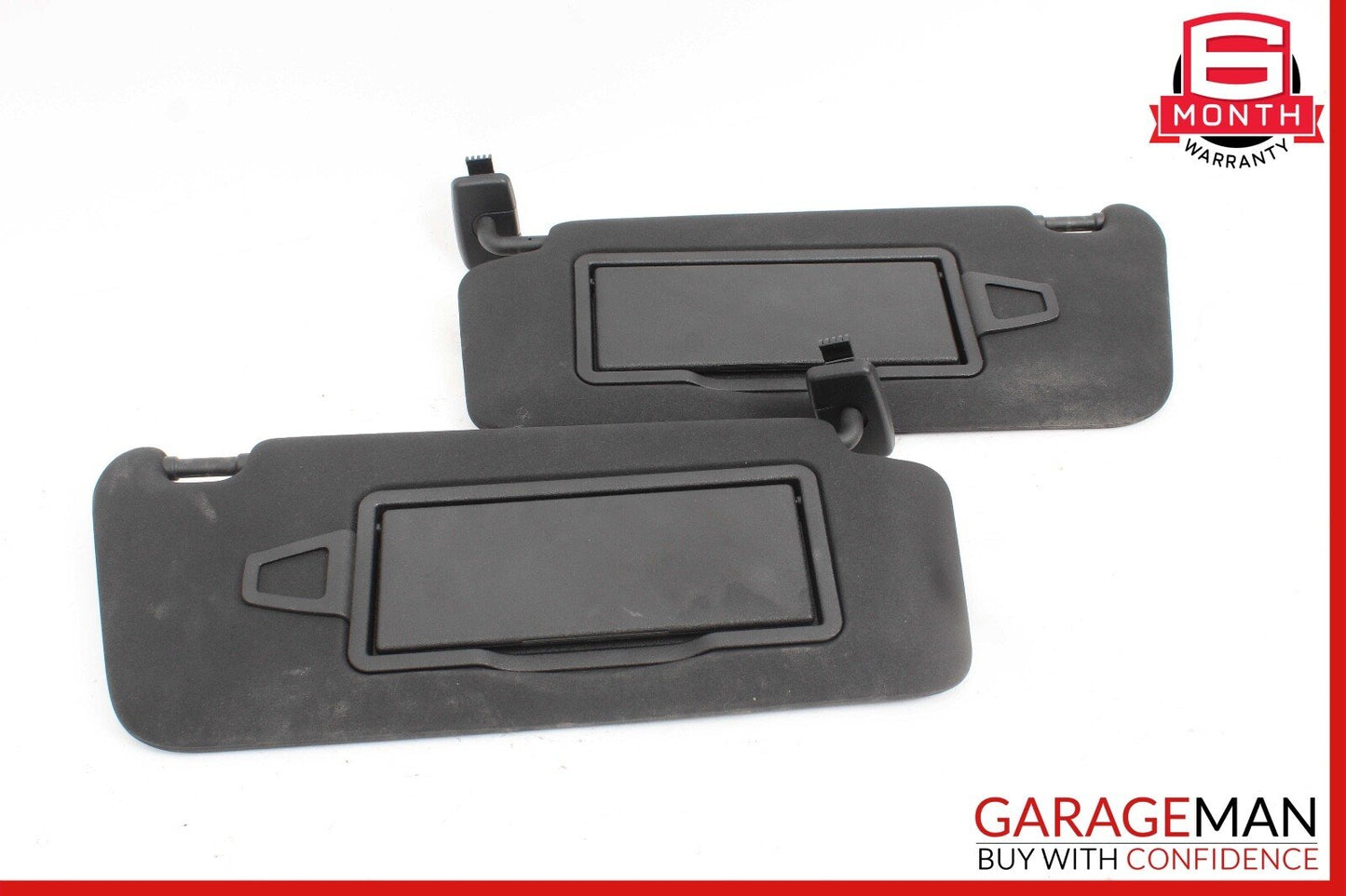 08-14 Mercedes W204 C250 Front Right and Left Sunvisor Sun Visor Set Black OEM