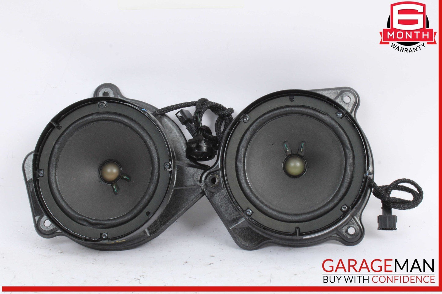00-06 Mercedes W220 S430 Rear Left & Right Side Door Audio Sound Speaker Set OEM