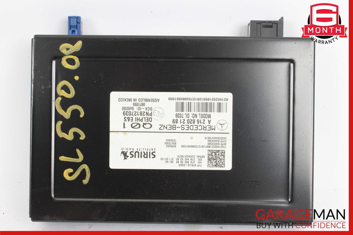 07-14 Mercedes R230 SL550 CL550 Sirius Satellite Radio Module Receiver OEM