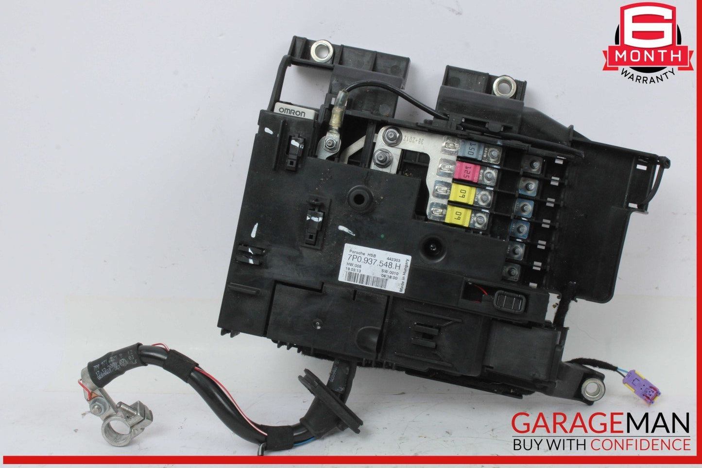 11-18 Porsche Cayenne 958 AWD Rear Trunk Fuse Relay Junction Box 7P0937548H OEM