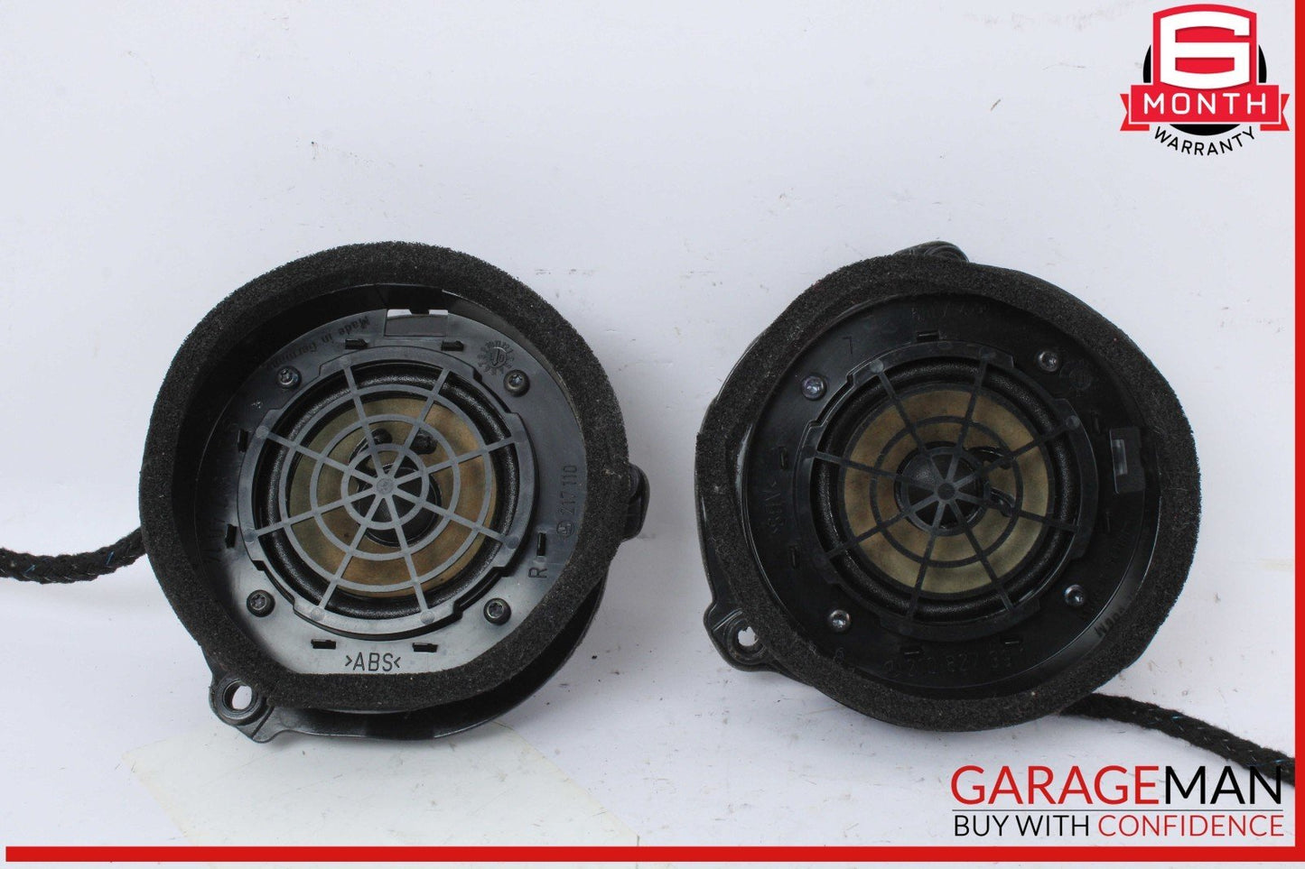 96-03 Mercedes W210 E320 Rear Right & Left Side Door Sound Speakers Set OEM