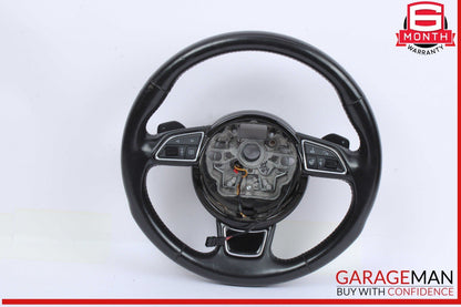 16-18 Audi A6 A7 Front Left Driver Side Steering Wheel Black 4G0419091BF OEM
