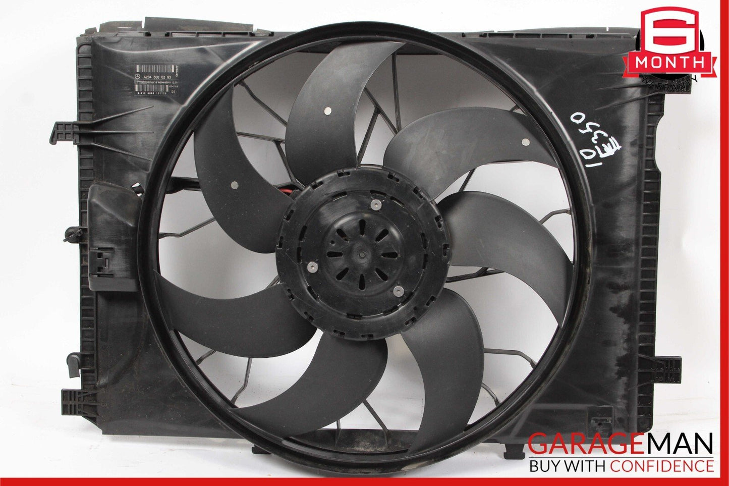 08-18 Mercedes E350 C250 E250 SLK350 Engine Radiator Cooling Fan Motor Assembly