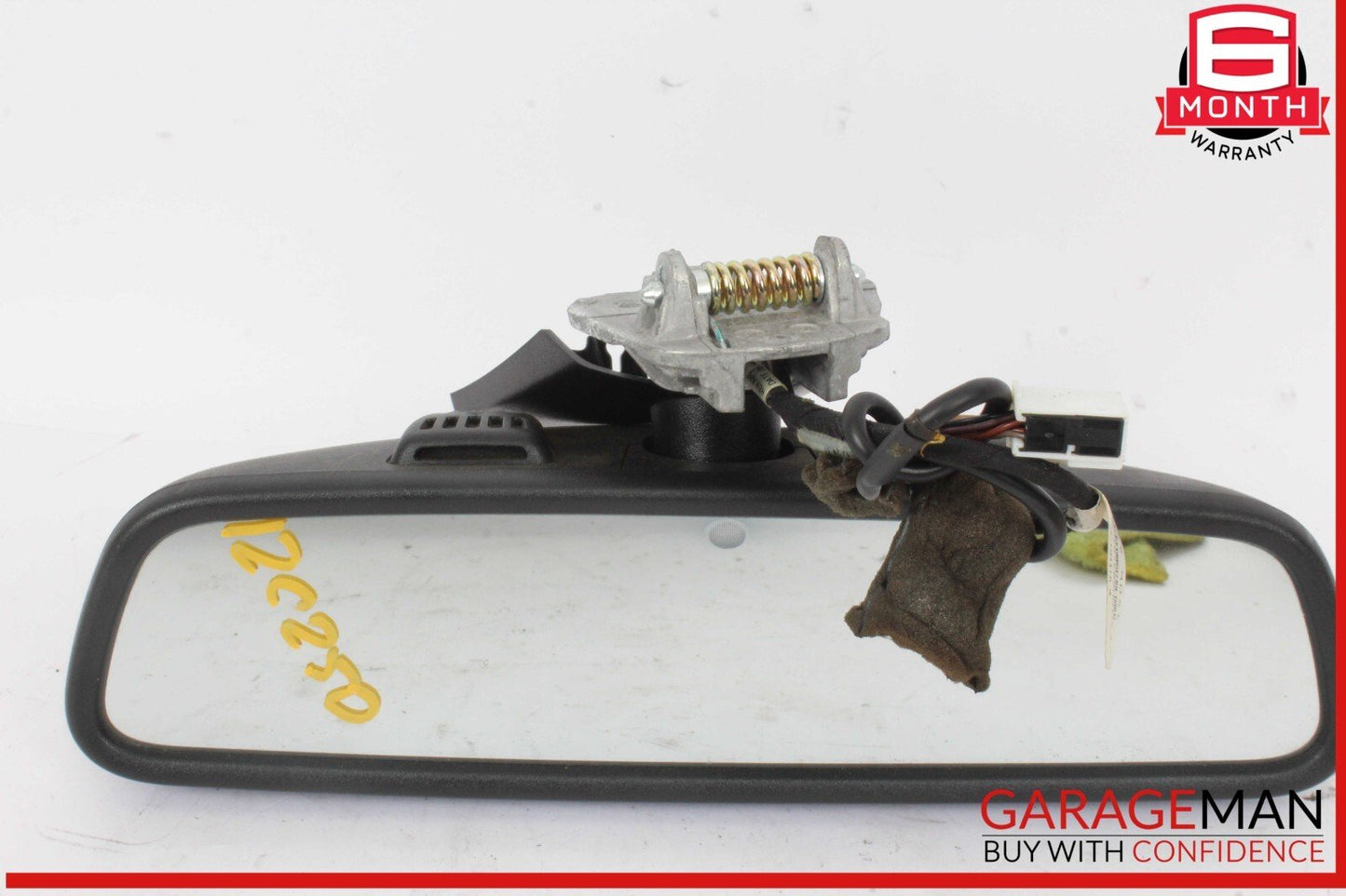 12-17 Mercedes W204 C250 C300 E350 Top Upper Interior Rear View Mirror Black OEM