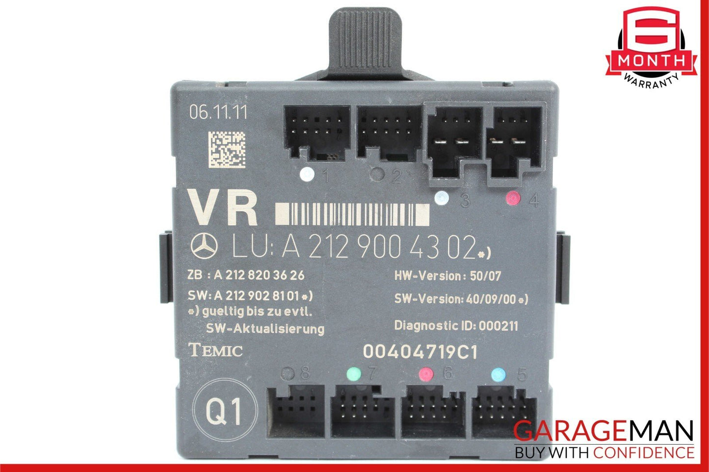 08-18 Mercedes W212 E350 E400 Front Right Side Door Control Module 212900430 OEM