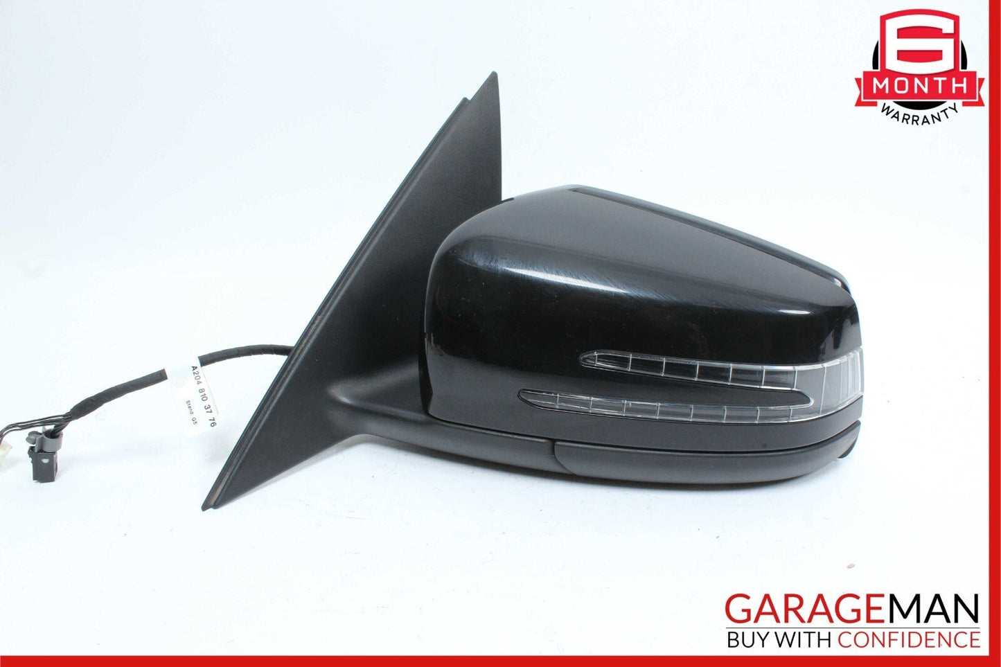 10-11 Mercedes W204 C250 C300 C350 Front Left Side Rear View Door Mirror Black