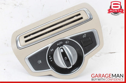 15-20 Mercedes W205 C300 Head Light Headlight Control Switch Trim Assy Beige OEM