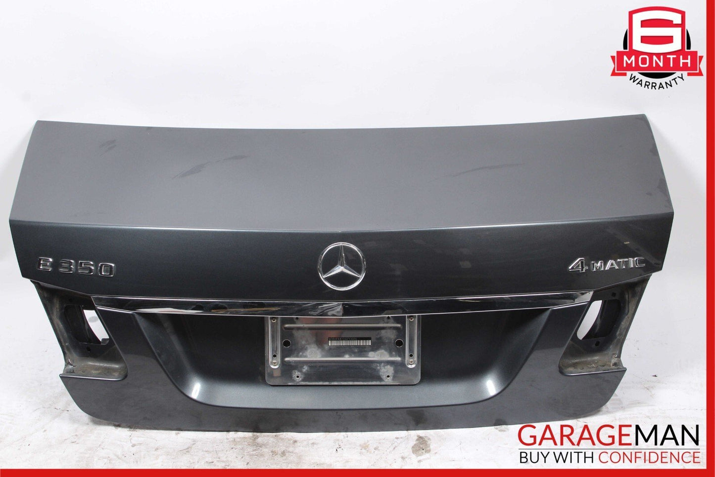 10-16 Mercedes W212 E350 E400 E550 Sedan Rear Trunk Lid Deck Shell Panel Gray