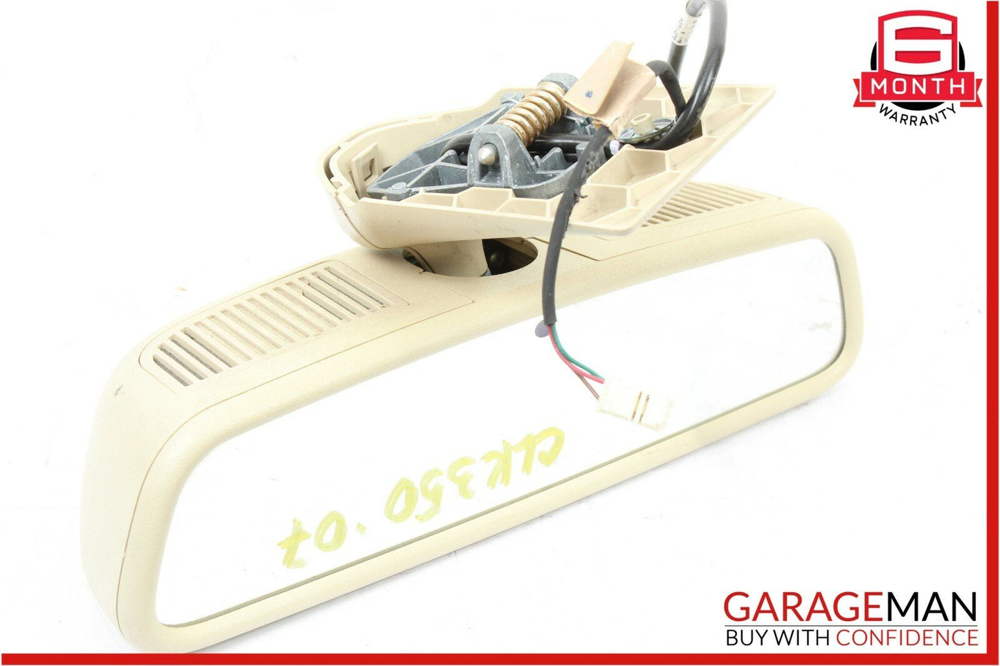 01-09 Mercedes W203 C230 C320 CLK350 Interior Top Upper Rear View Mirror Beige