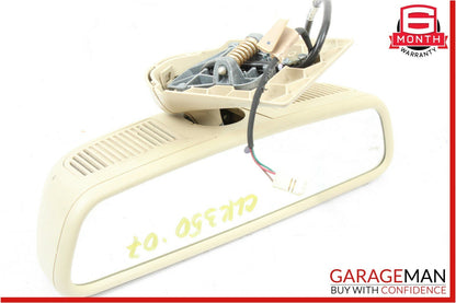 01-09 Mercedes W203 C230 C320 CLK350 Interior Top Upper Rear View Mirror Beige