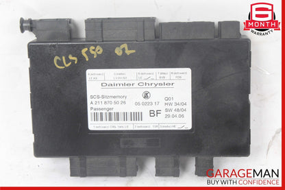 03-12 Mercedes W219 CLS550 E350 Under Seat Control Module Front Right Side OEM
