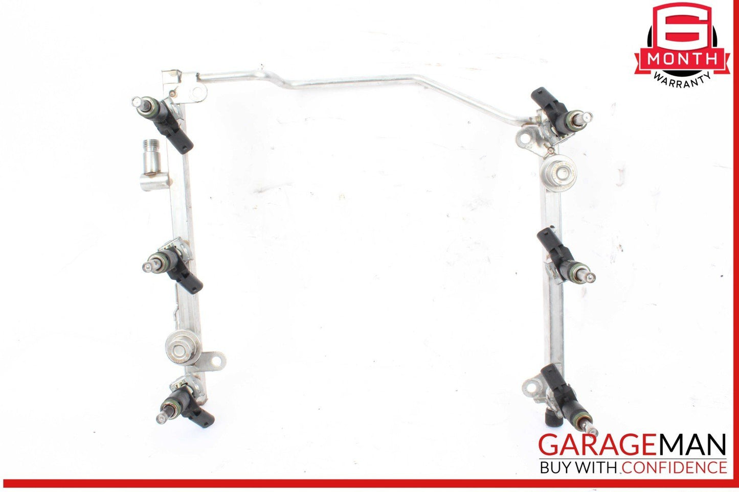 05-12 Mercedes W209 CLK350 ML350 SLK300 Fuel Injector Rail w/ Fuel Injectors OEM