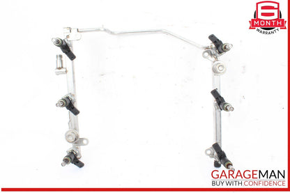 05-12 Mercedes W209 CLK350 ML350 SLK300 Fuel Injector Rail w/ Fuel Injectors OEM